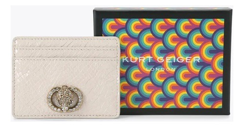Tarjetero Kurt Geiger Original Beige Liso