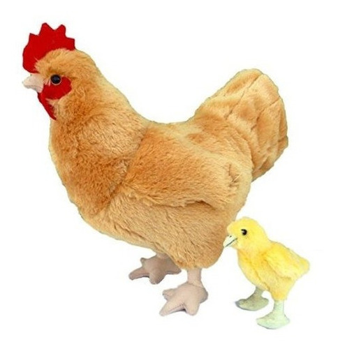 Adore 12 Standing Goldie The Hen Chicken Con Baby Chick Felp 
