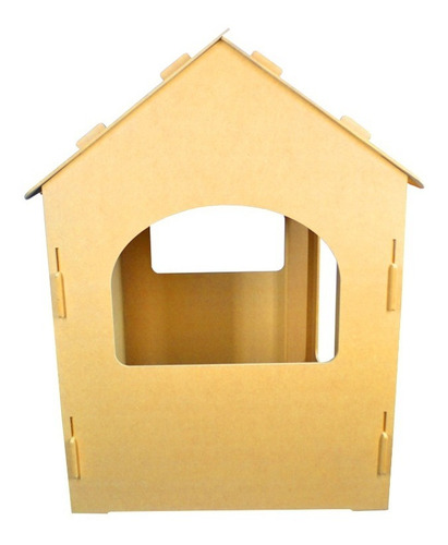 Imagen 5 de 9 de Casita Casa Carpa Tipi Infantil Madera P/ Pintar 123x118x96