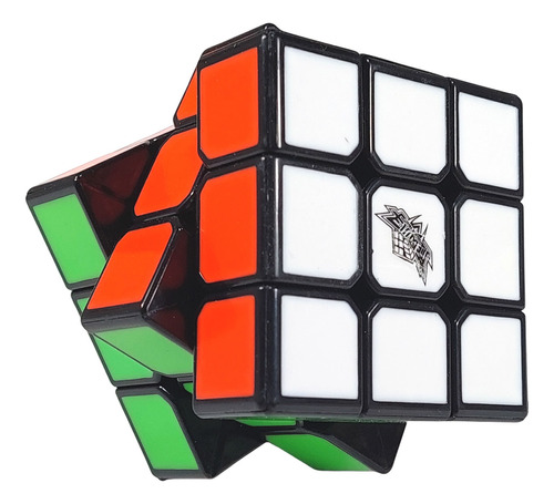 Cubo Rubik Ciclone Boys 3x3 Negro Con Tiles, No Se Despegan