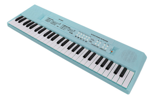 Teclado De Piano Eléctrico Azul De 54 Teclas De Plástico Lis