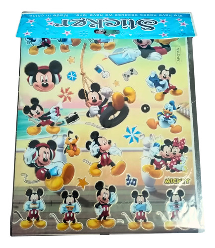 Stikers Animados Surtidos Calcomanias Personajes 13 Pcs