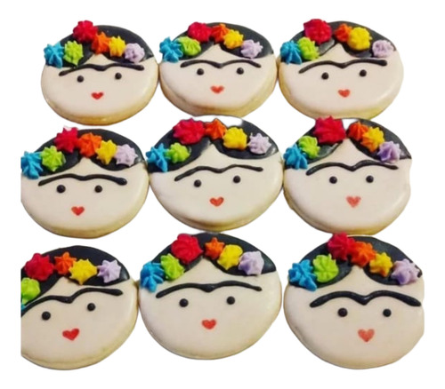 Galletitas Decoradas Frida Kalho X Docena