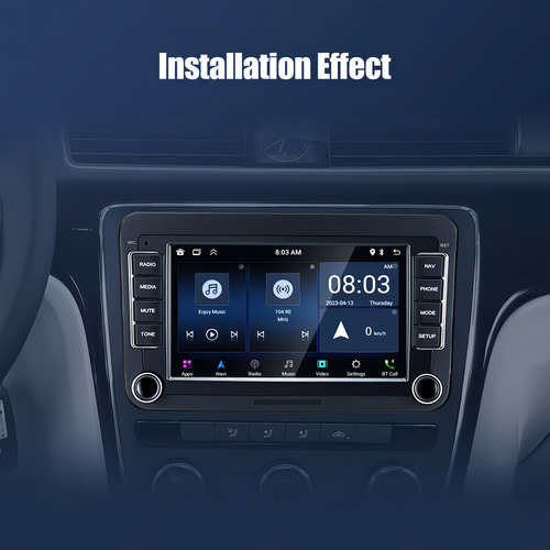 Centro Multimedia Gearelec K927 Jr8 Android Auto Y Apple Carplay De 7 Pulgadas