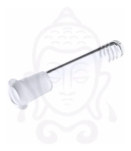 Downstem (tubo) Vidrio Pyrex Black Leaf Para Bong 11cm 18.8