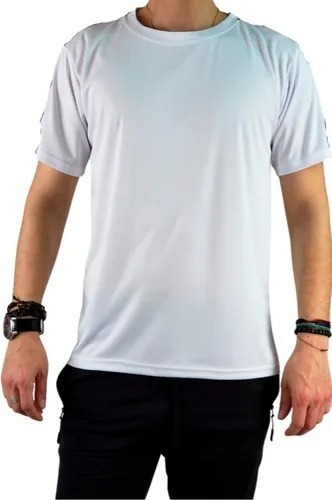 Polera Deportiva Hombre. Camiseta Líneas. Colores. 340