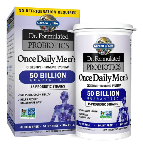 Suplemento Garden of Life Probióticos Once daily Men´s - cápsula