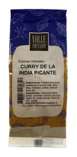 Curry De La India Picante 100 G - Valle Imperial