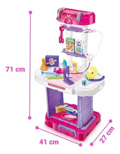Set De Doctor Se Hace Maleta Imagi Kidz Rojo