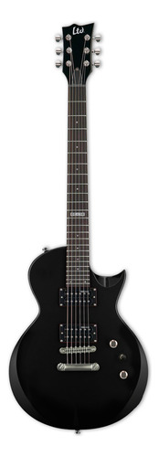 Guitarra eléctrica ESP EC Series EC-10 de tilo black con diapasón de madera de ingeniería