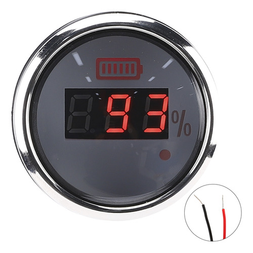 Medidor De Exibição Digital De 52 Mm E 2 Polegadas, Bateria