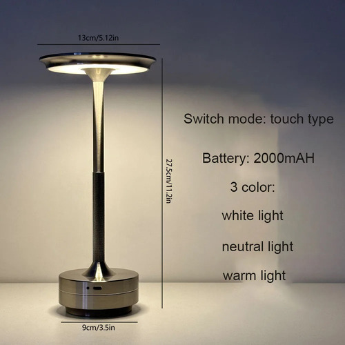 Luz Nocturna Recargable Táctil Para Decoración De Escritorio