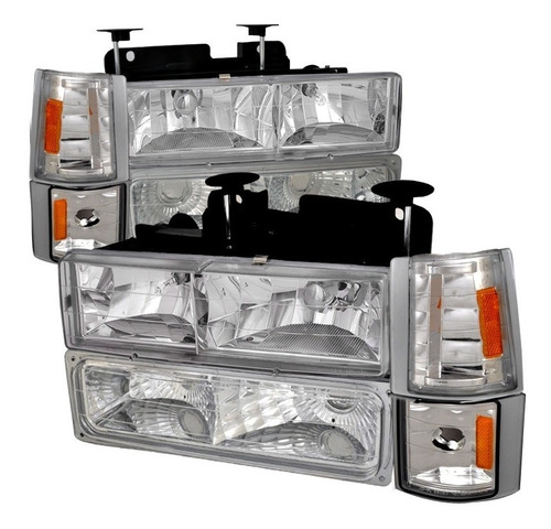 Gmc C10 Pickup 1994 1998 Juego Faros Cuartos 1995 1996 1997