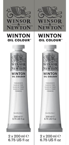 Tinta Óleo Winton 200ml Winsor & Newton Branco Titaneo Com 2