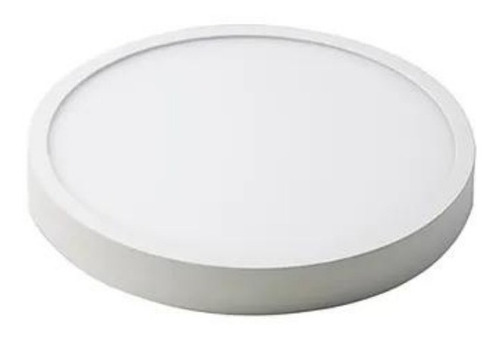Imagen 2 de 5 de Plafón Led Aplicar Redondo 18w Fría 220v Luz Instantánea