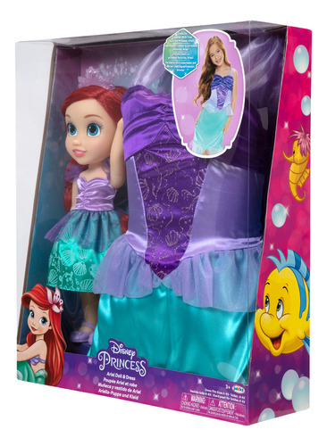 Muñeca Ariel Con Disfraz Niña 3-6 Años Disney Princesas