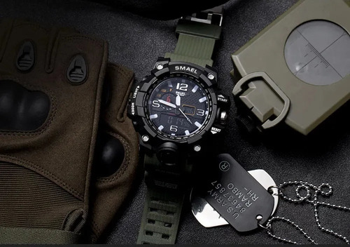 Relógio Smael 1545 Militar Shock Original Pronta Entrega