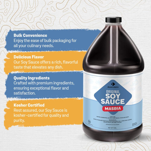Salsa De Soja Original A Granel 3.78 Litros Certificado Kosh