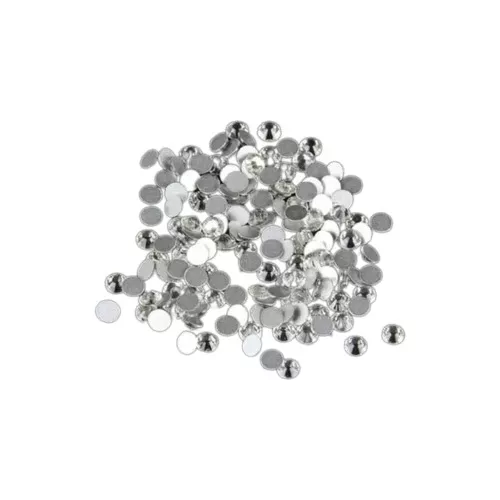 Silver Round Acrylic Rhinestones