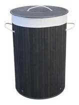 Comprar Cesto Canasto Redondo Ropa Sucia Bambu Tela Plegable Grande