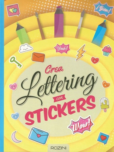 Libro Crea Lettering Con Stickers /832