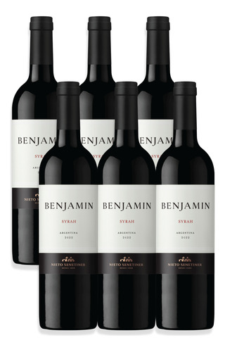 Vino Benjamín Syrah Caja X6u 750ml Nieto Senetiner Mendoza