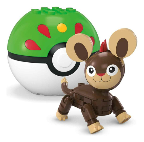 Mega Pokémon Juguete De Construcción Pokébola Litleo 44 Pokebola Litleo Serie 21