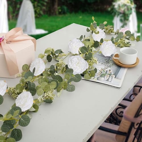 Flores Artificiales De Peonía 16 Piezas, Peonías Falsas A Gr