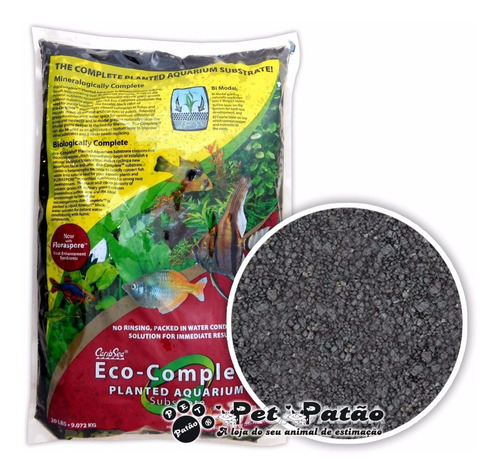 Caribsea Eco-complete Black Substrato Fertil  Plantados 9kg