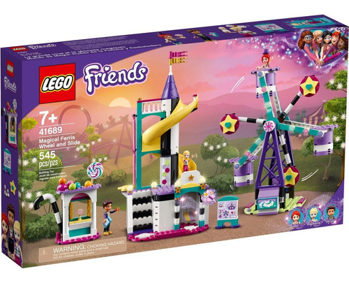 Brinquedo De Montar Lego Friends Roda-gigante E Escorregador