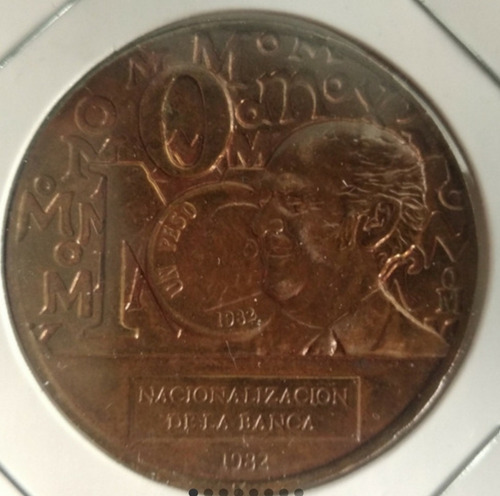 Medalla Nacionalización De La Banca 1982