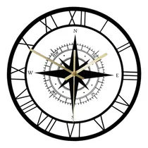 Comprar Reloj De Pared Con Brújula Náutica, Relojes De Redondos