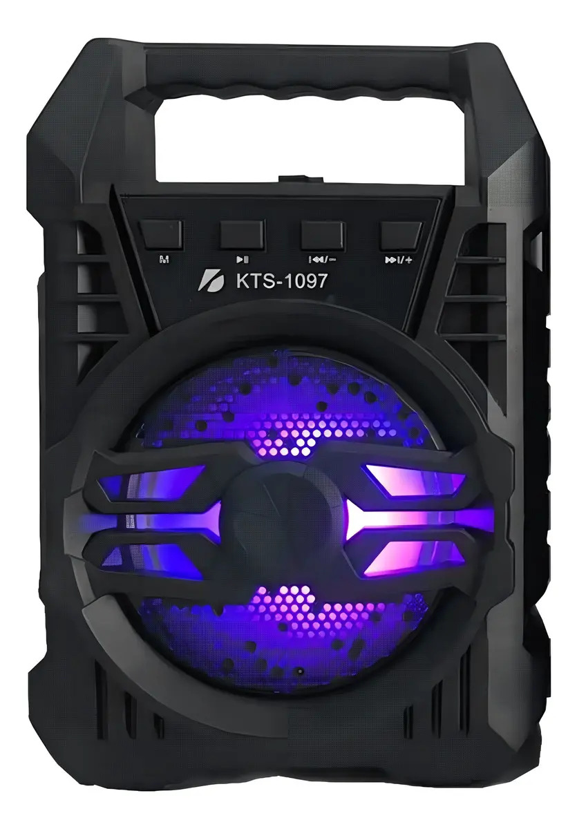 Audio Caixa De Som Amplificada Bluetooth Caixa Som Potent Cor Preto Realsunny KTS-1097
