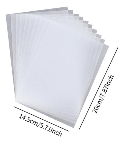 10 Folhas De Pp Termoencolhíveis Para Semi Transparente