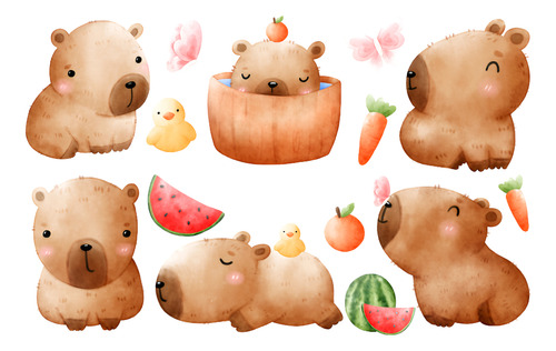 Mega Pack Imagenes/fondos Capybara Carpinchos