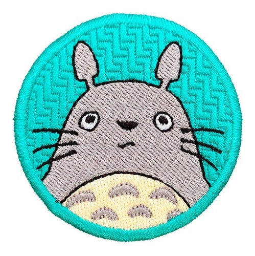 Parche Bordado Totoro Ghibli Vecino Kusakabe Studio Adheribl