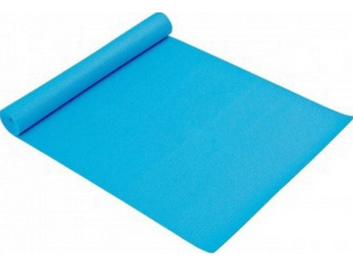 Tapete Colchonete De Yoga Em Eva Simples Azul Liveup Ls3231b