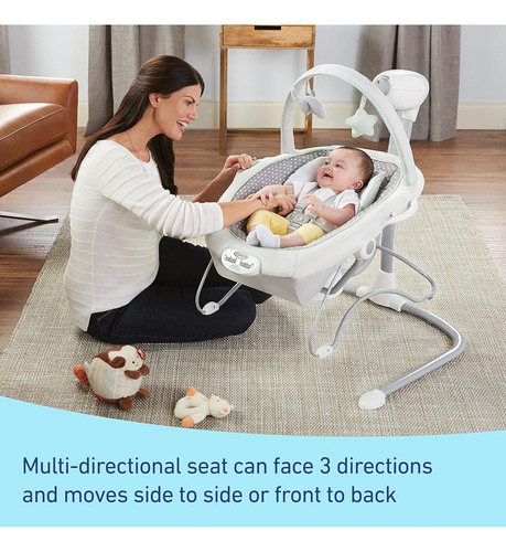 Silla Mecedora/ Columpio Graco Soothe 'n Sway Lx Eléctrica (Usado)