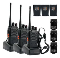 Comprar Handy Radio Uhf 16ch Manos Libres Vox Gadnic Kit X 3 Handies