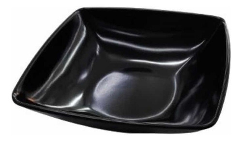 Platos Sopero Bowl Melamina Negro Resiste De 350 Ml 10 Pz
