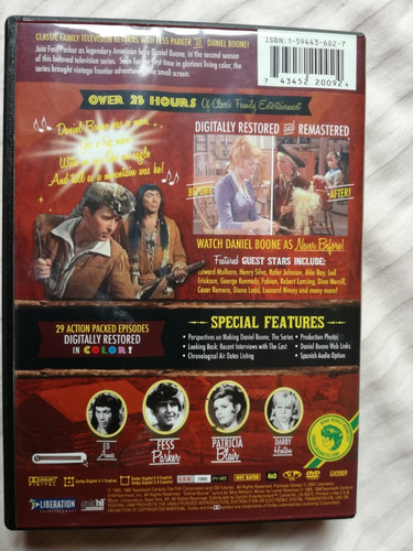 Daniel Boone - Dvd - Precio Por Una Temporada Original