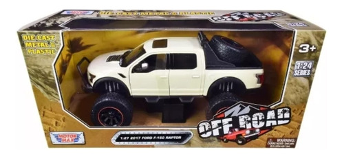 Motormax 1:24 2017 Ford F150 Raptor 4x4 Off Road Blanco