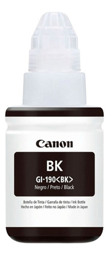 Cartucho De Tinta Canon Gi-190 Color Negro De 135 Ml