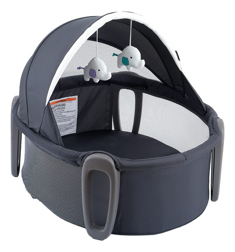 Brinquedos Portáteis Bassinet Pamo Babe Com Dossel Ajustável