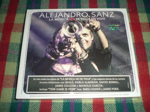 Alejandro Sanz / La Musica No Se Toca En Vivo Cd + Dvd  C21