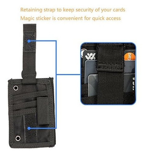 Soporte Ironseals Tactical Id Card Holder Hook & Loop Patch