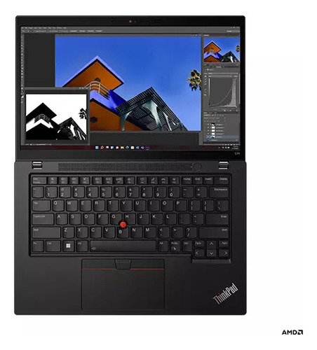 Laptop Para Oficina Lenovo Thinkpad L14, Amd Ryzen Negro