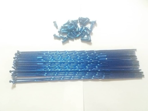 Rayos Rin 20 Color Azul Torneado 185mm