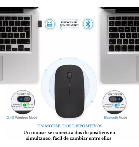 Promo 2x1! Mouse Recargable Bluetooth Usb C/ Windows Mac