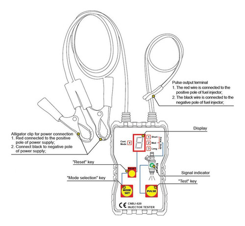 Probador De Inyectores De Combustible 4 Modo Pluse Inyector